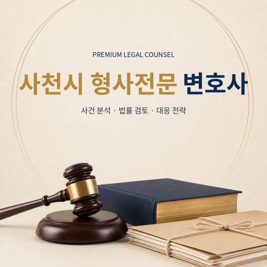 사천시 형사전문 변호사
