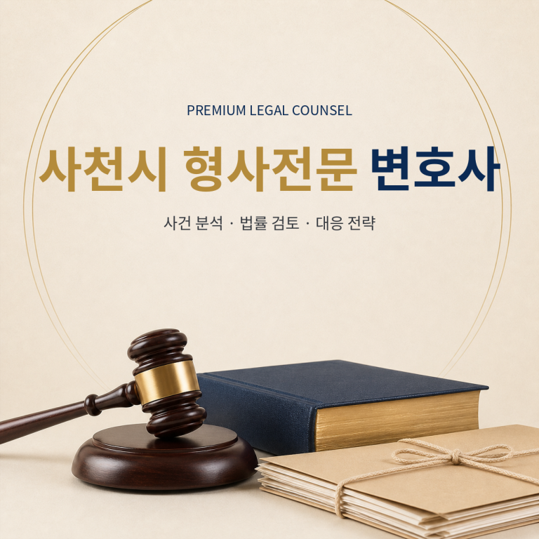 사천시 형사전문 변호사